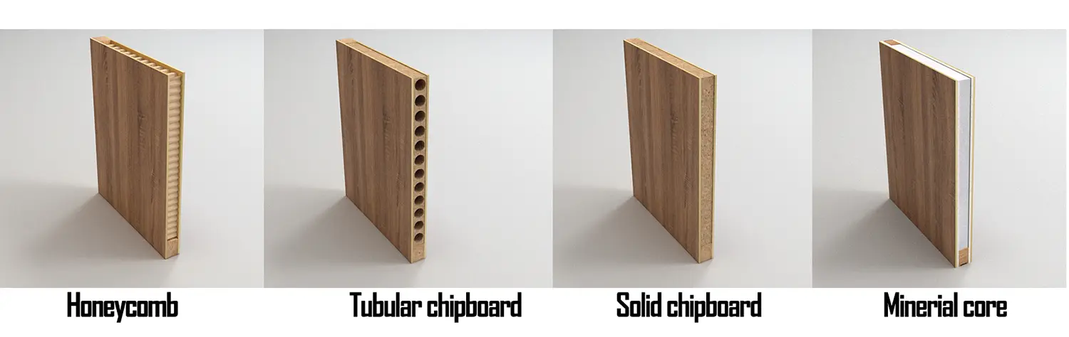 flush wood door optional core