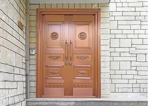 brass security door