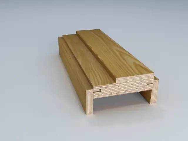 Double egress wood frame