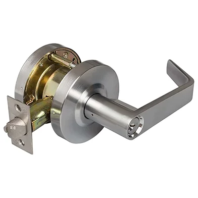 connecting door cylinderial lock with single side handle