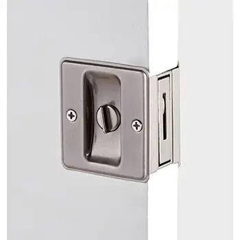 LK23 SUS304 Stainless steel Satin Silver Pocket door lock