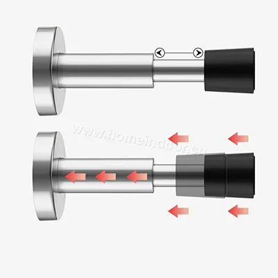wall mounted stainless steel quiet hydraulic buffer door stopper