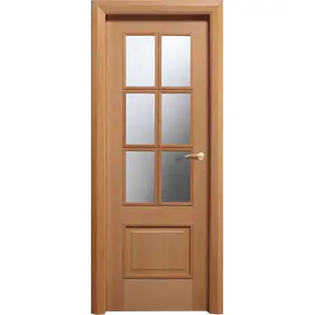 Bathroom frosted glass interior half glass french door with grids