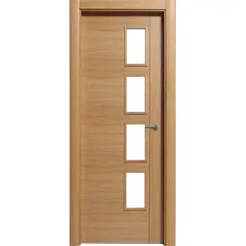 Commerical interior office four panel interior door with glass