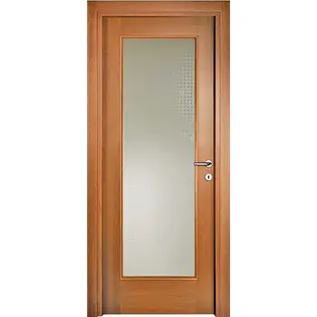 solid wood full length glass french interior bathroom door