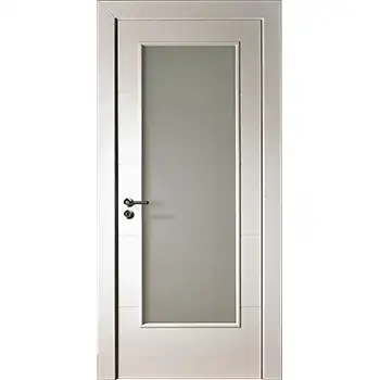 Bathroom wooden frosted glass full glass interior door