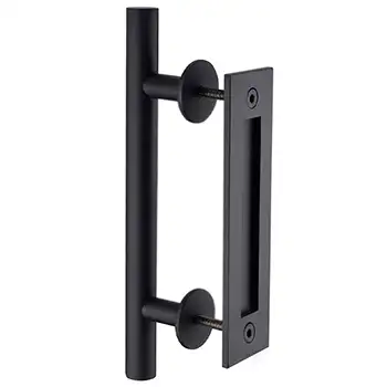 LHD17 CE iron paint Black Pull handle for barn door