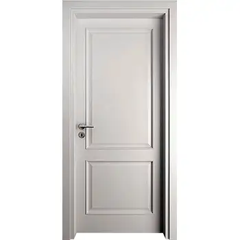 MPD12 Residential Interior room white painted 2 panel with molding MDF solid core door