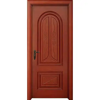 MPD23 villas internal Bedroom Sapele veneered 2 panel with molding composite wood door