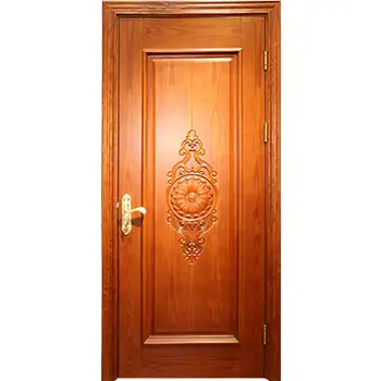Solid oak wood decorative 1 panel bedroom interior door