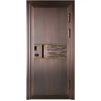 CPD22 house exterior entry flush security copper door