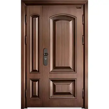 CPD25 house exterior entry 2 panel security copper door