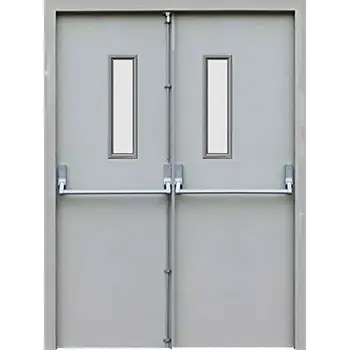 commerical UL double metal fire resistant emergency egress door