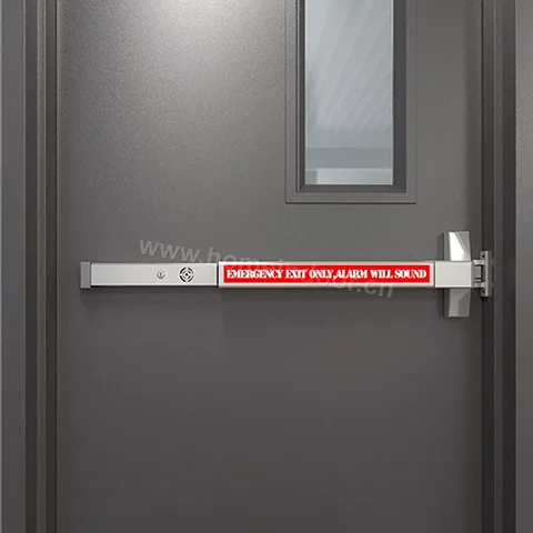 fireproof steel emergency exit push bar door with alarm​