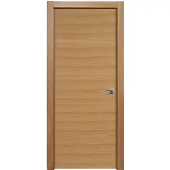 Internal bedroom oak veneer solid prehung flush wood door
