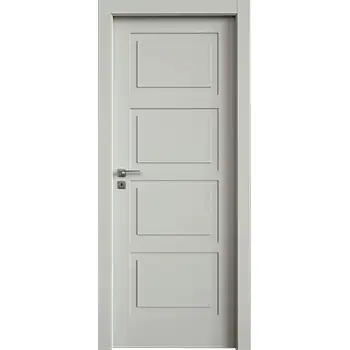 RPD10 house internal room white painted 4 panel riased panel MDF hollow core door