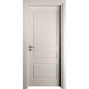 RPD17 home internal Bedroom white painted 3 panel riased panel MDF hollow core door