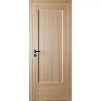 Prehung Interior bedroom 1-panel shaker style solid wood door