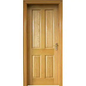 4 raised panel solid wood white oak interior door
