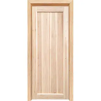Solid wood stile and rail 1 panel pine interior door
