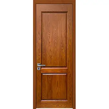 Classic 2 rised square panel ash solid wood interior door
