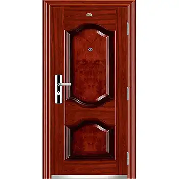 Home cheap embossed steel safety front door