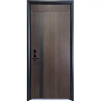 High-end house contemporary security metal doors with fingerprint lock