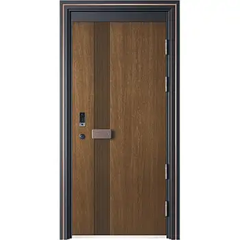 Residential house high security front steel door with keypad lock